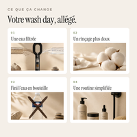 Ce que change une eau filtrée sur le wash day : rinçage plus doux et routine simplifiée